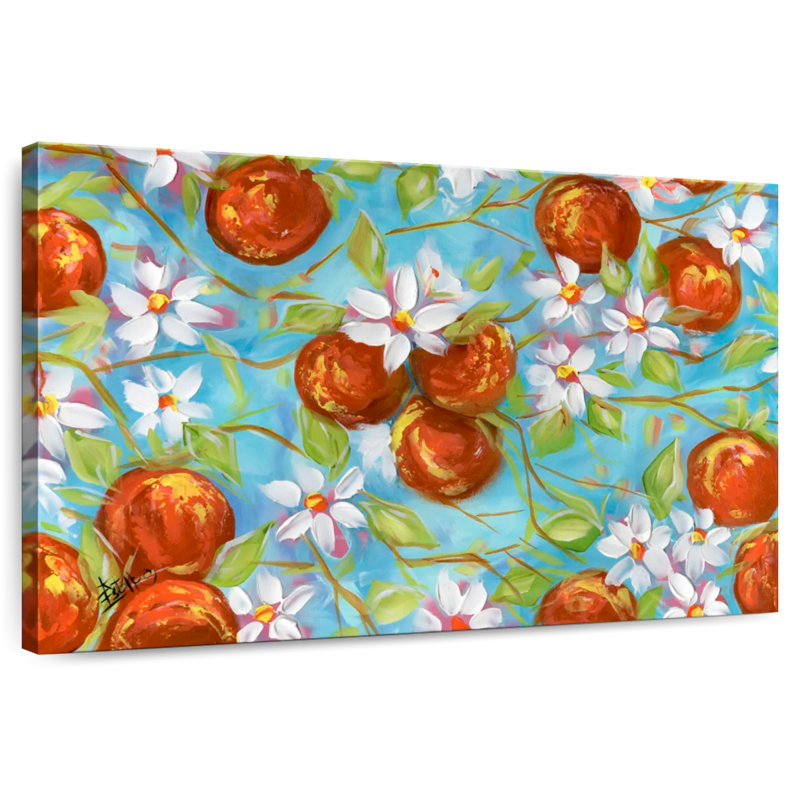 Yarlin Orange Blossoms, 16" H x 24" W