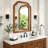 Solid Wood Frame Rounded Corner Decorative Mirror-607041041-607041053