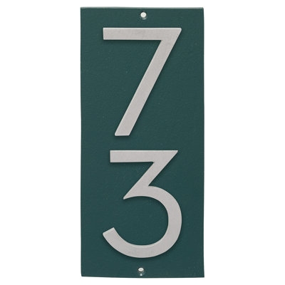 Floating 1-Line Wall Address Plaque