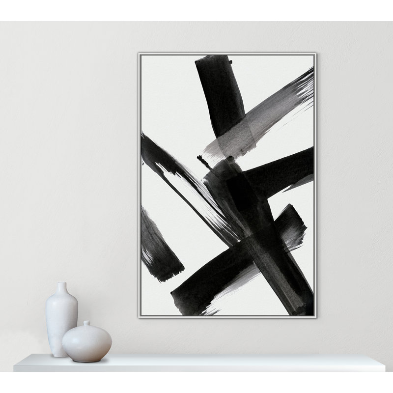 «Black Magic II» par Susan Jill, H 61,5 po x l 41,5 po x P 2 po, Blanc