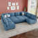 Tomario 10- Piece Upholstered U-Shaped Modular Sectional With Storage