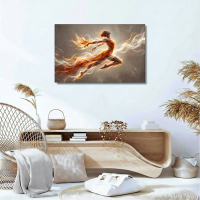 Ensemble de 1 tableau sur toile « Danseuse de feu »