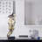 Silence Is Gold Abstract Art Figurine, Gold