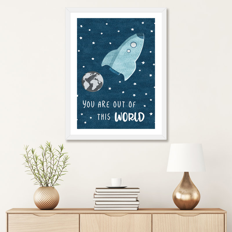 « out of the world », art, H 32 po x l 24 po x P 1 po, Papier avec cadre blanc