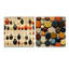 Kevin - Ensemble de 2 peintures murales abstraites en acrylique Boho-103924543