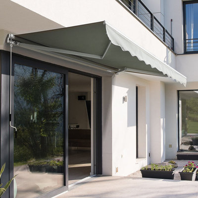 Dakota Fields 200cm W x 150cm D Polyester Cover Retractable Freestanding Awning