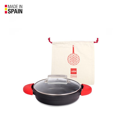Valira Non-Stick Aluminum Round Braiser with Lid
