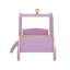 Lit simple de style princesse avec couronne-654245819