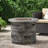 Outdoor Fire Pit, 32" Diameter, 40K Propane. Grey Top. Modern Design For Patio. Lightweight Concrete. Versatile Heating Source Fireplace, Round, . Top Stylish Design.