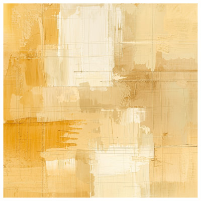 Beige Abstract Brushstrokes Bath Mat