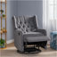 Fauteuil inclinable manuel de conception classique avec pivot à 360 degrés