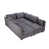 100 % lin gris foncé est en rupture de stock