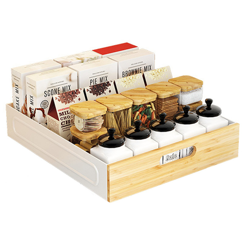 Nakiaya Wood Pull Out Drawer, 8cm H x 35cm W x 40.5cm D