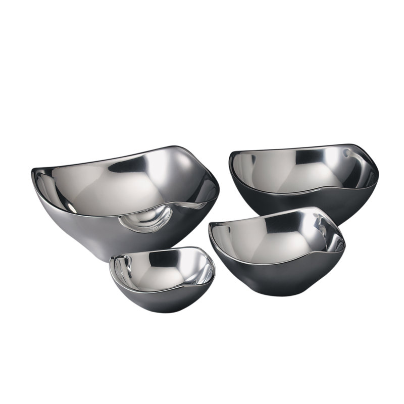 Nambe Tri-Corner Bowl, 1 qt.