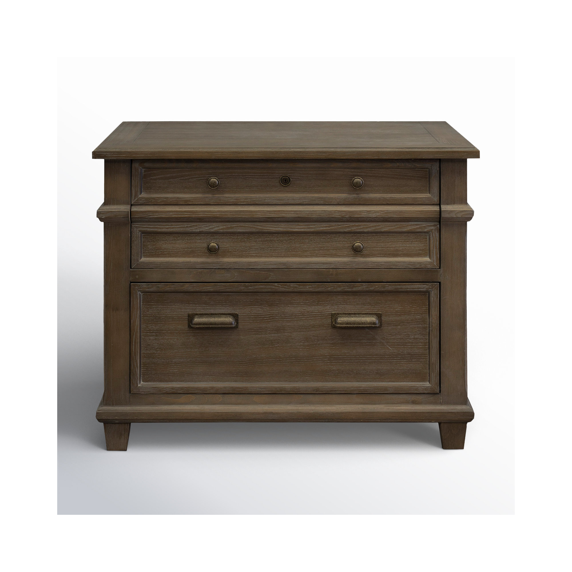Alderton 36" W 2-Drawer Solid Wood Lateral Filing Cabinet