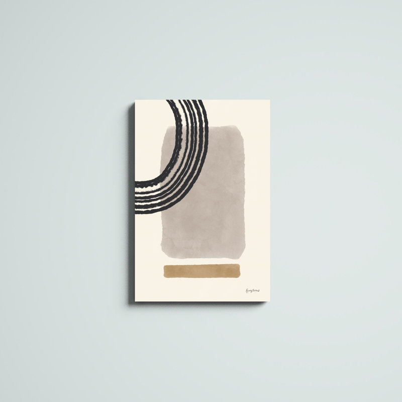 «Geo Abstract III Neutral» par Becky Thorns, reproduction sur toile, H 30 po x l 20 po, Unframed, Non