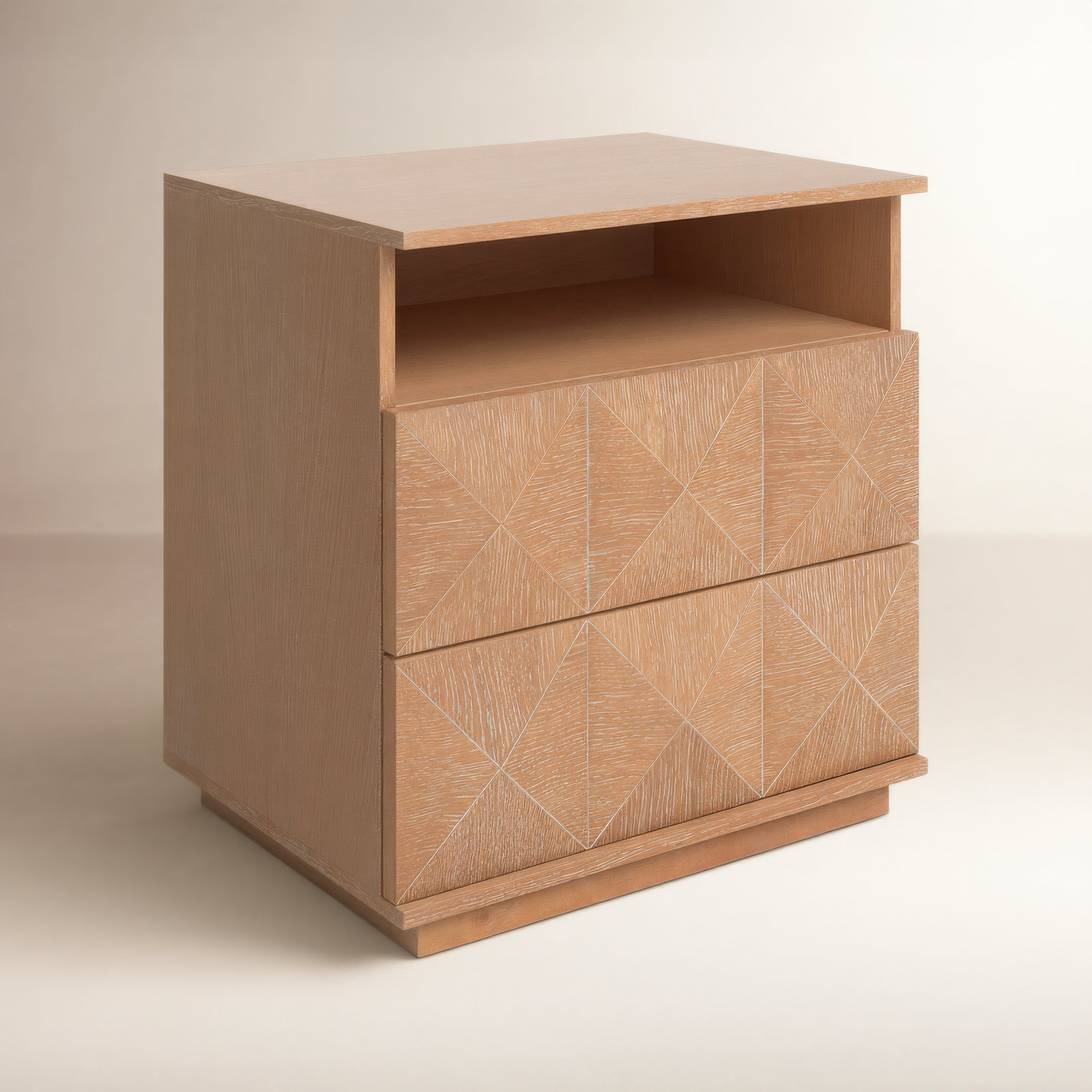 Iriye 2 - Drawer 23.6" Nightstand, Natural