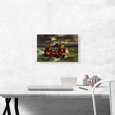 " Christ On The Sea Of Galilee 1854 " by Eugene Delacroix Painting Print