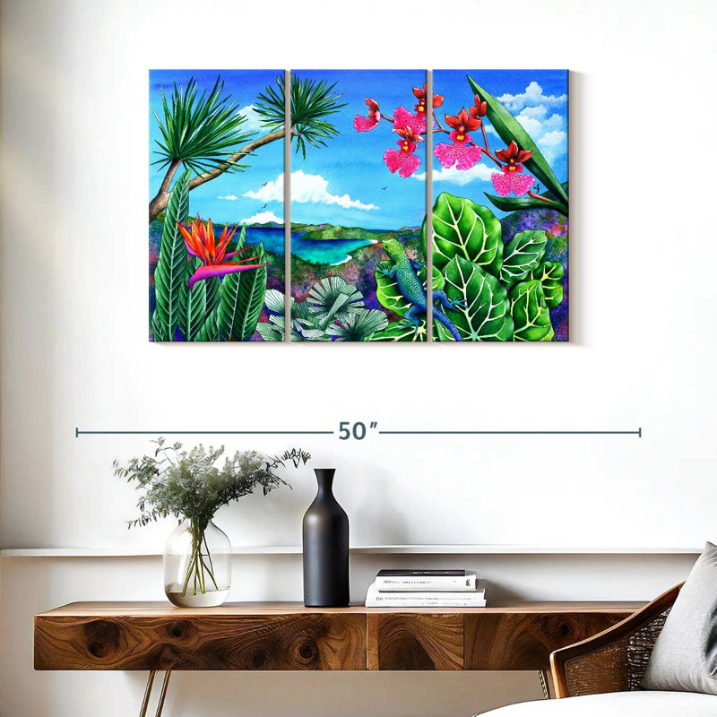 Brampt Lizard Latitudes, 24" H x 38" W