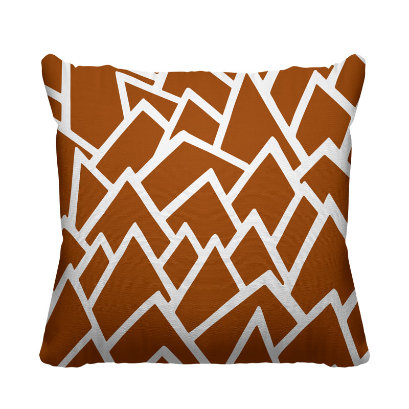 Coussin Speck, L 15 po x H 15 po, Orange brûlé