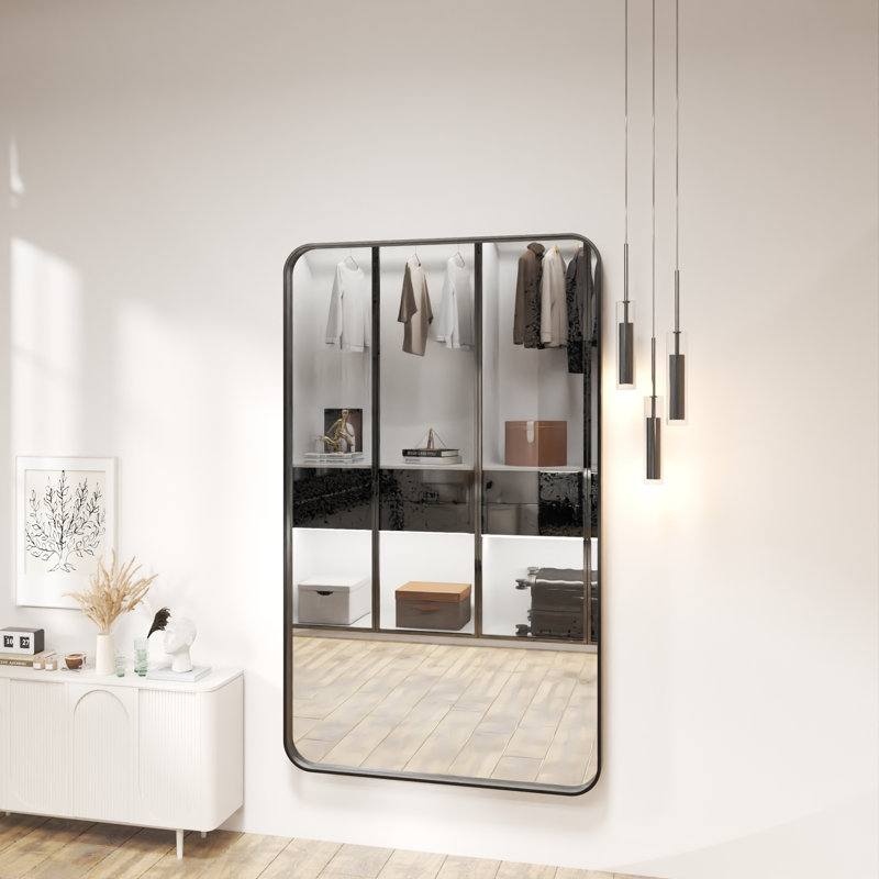 Miroir de salle de bain mural rectangulaire en aluminium l 60 po x H 36 po, 36" x 60", Rectangle