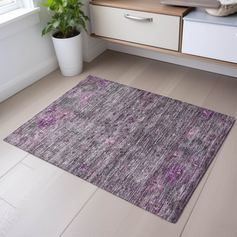 Premium Machine Washable Jeske AMF1220 Global Rug, Rectangle 1'8" x 2'6"