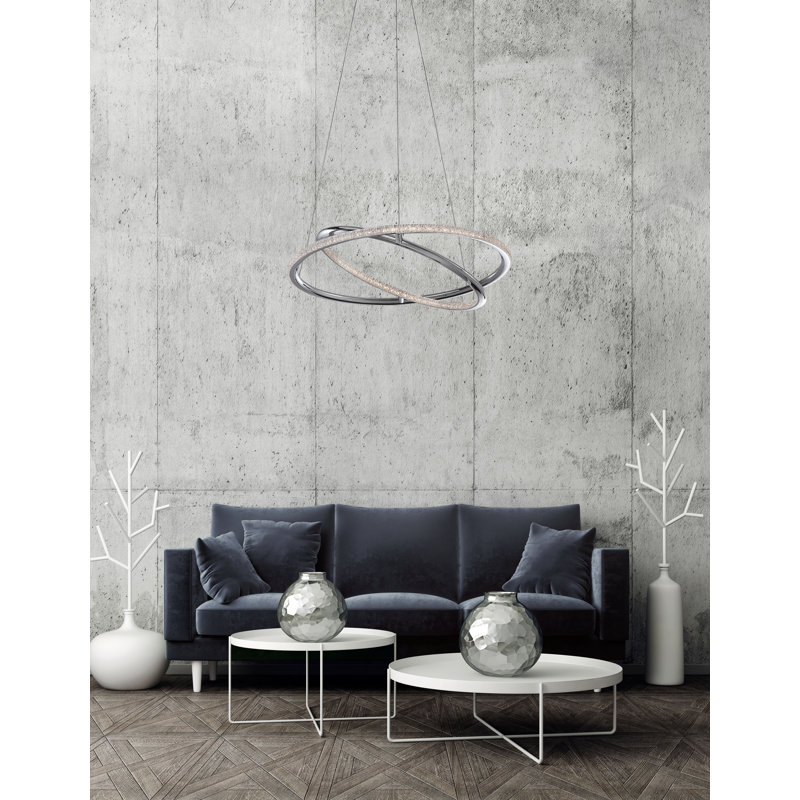 2 - Light Chrome LED Pendant