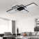 Raffa 3-Light Neutral Style Rectangular LED Semi Flush Mount Ceiling Light
