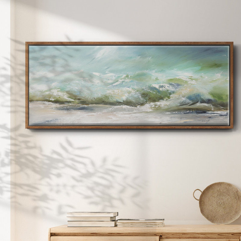 The Wave V1- Framed Canvas
