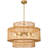Boho Rattan Chandelier Light Fixture