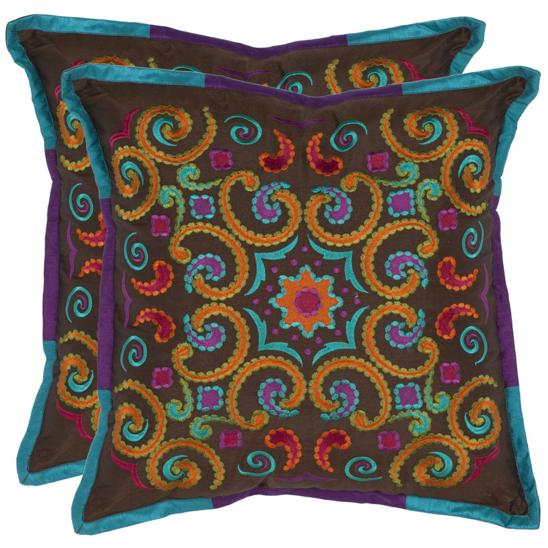 Finn Throw Pillow, Chocolate