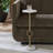  Accent Table 24"H Antique Brass Aluminum Frame