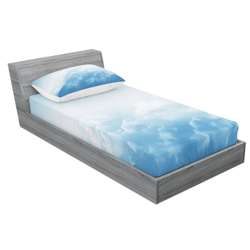 Microfiber Sheet Set, Twin Sheet Set with Fitted Sheet