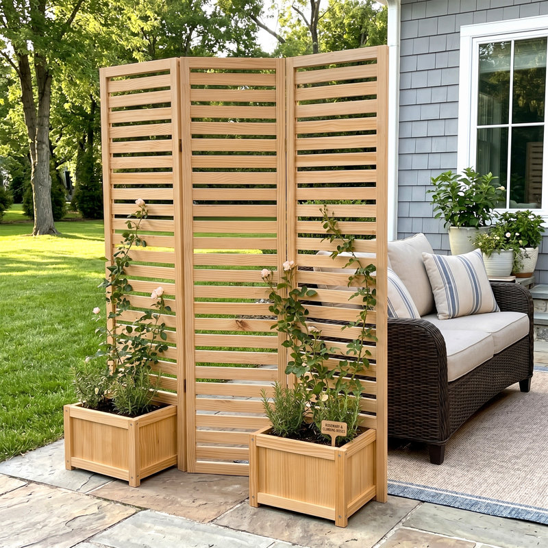 Boîte à fleurs surélevée pour jardin en bois massif
