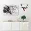Portrait of a Lion Watercolour - Wrapped Canvas-56664870