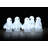 Penguins Illuminated with Ice White LEDs