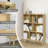 8-Cube Wooden Storage Organizer with Canted Legs