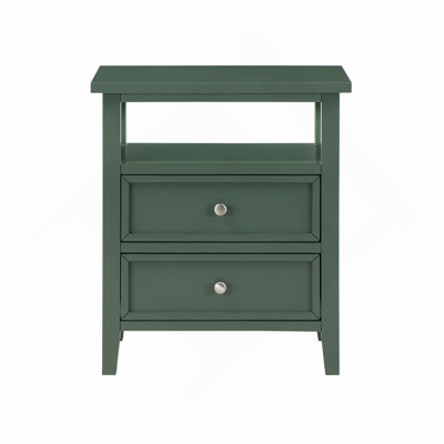 Vintage Green 2 Drawer Nightstand