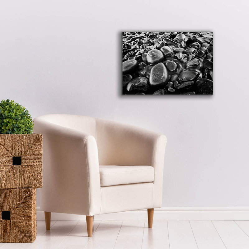 «Epic Graffiti» «River Stones» par Rick Berk, art mural sur toile, 26 po x 18 po