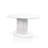 Ciani Dining Table With Glossy Top And Fluted Base