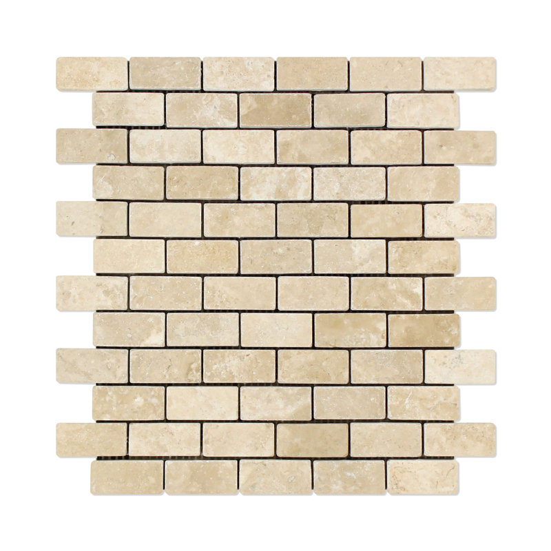 Carreau de mosaïque en travertin