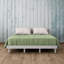 Structure de lit plateforme grise moderne