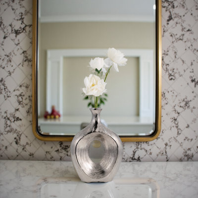 Modern Stoneware Ceramic Vase - Decorative Textured Accent with Sleek Design, Elegant Home Decor Statement for Contemporary Interiors