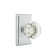 Privacy Old Town Clear Knob with Rectangular Rose