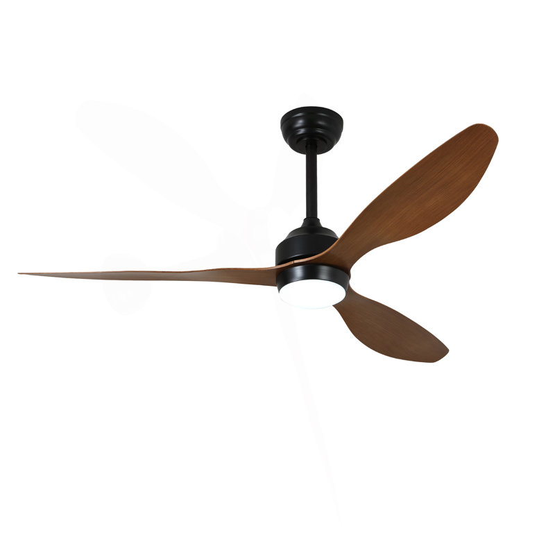 52" Ceiling Fan With Lights Quiet DC Motor 3 ABS Blade Ceiling Fans 6 Speed Levels,Reversible Ceiling Fan, For Patio Living Room, Bedroom, Office,Indoor.