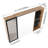 Bathroom Mirror Cabinet with Storage Combination