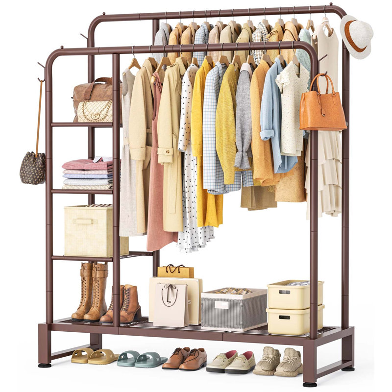 Bonville 115cm Clothing Rack, Brown
