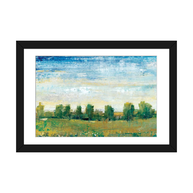 «Splendor in Spring II», reproduction sur toile, H 16 po x l 24 po x P 1 po, Papier d'art encadré noir, Blanc