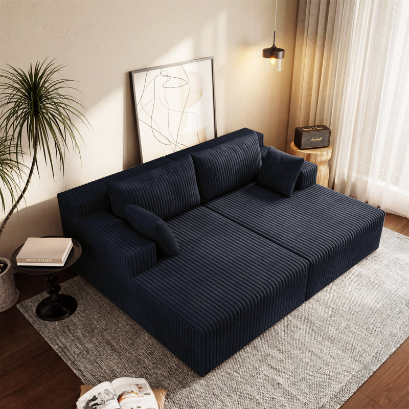 Canapé modulaire avec méridienne Cloud, Grey