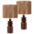 Finition en bois brun foncé